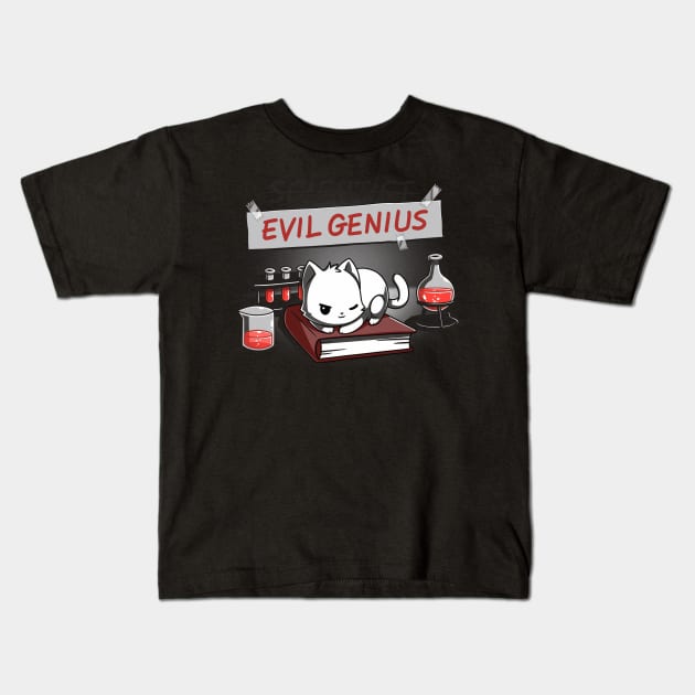 Evil Genius Kids T-Shirt by chaseoscar